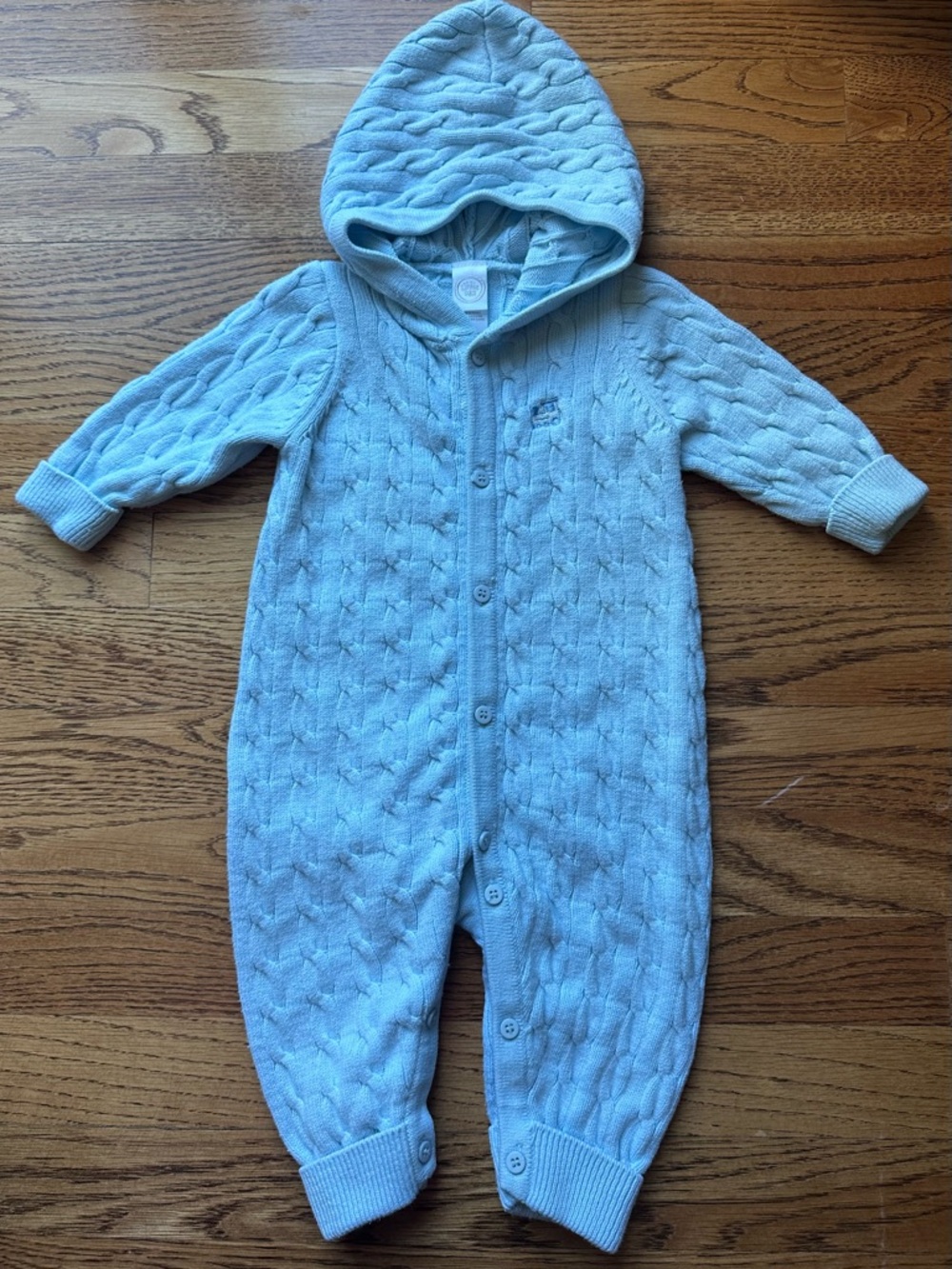 🩵 Baby Boy Sweater Knit Onepiece